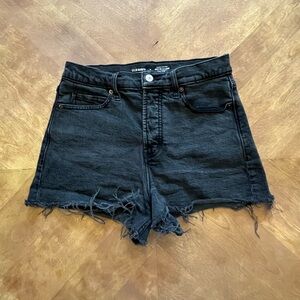 Old Navy Black Sky-Hi A-Line Jean Shorts – Size 6